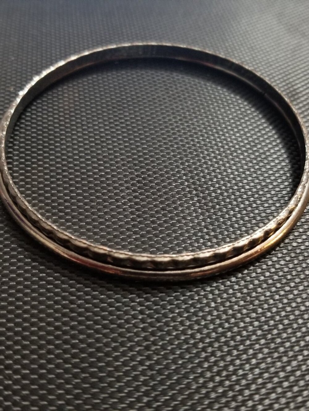 Dual Gunmetal Bangle-Bracelets